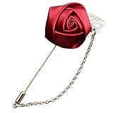Los pasadores de Boutonniere con cadena de metal sirven accesorios elegantes para bodas, fiestas o todos los días en oficina o para una reunión de negocios.