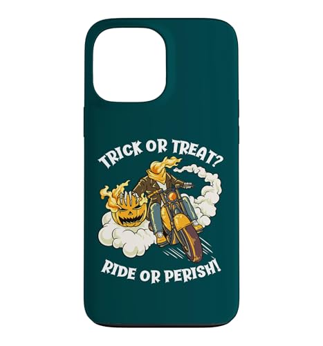 Trick Or Treat Ride Or Perish �ʔ��� �n���E�B�� �p���v�L�� �o�C�J�[ �X�}�z�P�[�X iPhone 13 Pro Max �p