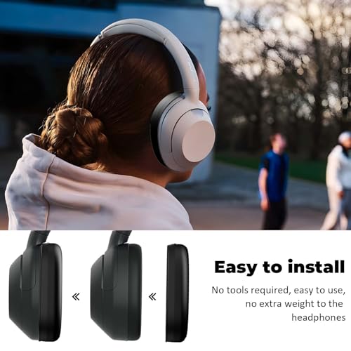 Fundas de silicona para audífonos Sony UltWear, protector anti-rayaduras lavable y reemplazo de almohadillas para auriculares inalámbricos Sony Extra Bass ULT Wear WH-ULT900N (Negro) miniatura 3