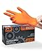 Produktbild PACIFIC 8-mil Orange Nitril Einweghandschuhe, Heavy-Duty, Industriell, Mechanisch, Diamantstrukturiert, Latexfrei, Puderfrei, EN 374, M