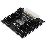 ATX PSU Board 800W for CHIA Mining, with LED Voltage Indicator, Supports 5V/12V Output, Converts 8x4Pin to HDDs and Cards