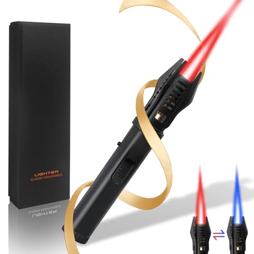 Lamsen Lightsaber Torch Lighter – Butane Refillable Kitchen Torch, Adjustable Flame Torch, Windproof Blow Torch, Safety Lock, for BBQ, Brulee, Cooking – Unique Lighter Gift for Fest(Gas Not Included) by Lamsen - Used condition - US$12.23