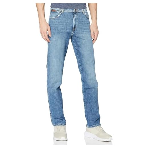 Wrangler Herren Texas Low Stretch Straight Jeans, Worn Broke ,31W / 32L