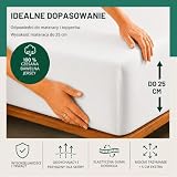 VelvetHome Prześcieradło z gumką 120x200cm 100% Bawełna czesana Jersey Jakość Premium Ecru 120 x 200 +30
