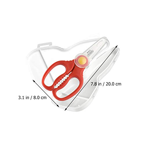 Kisangel 1 conjunto de tesouras para comida de bebê, aparador de comida infantil, ferramenta de cort