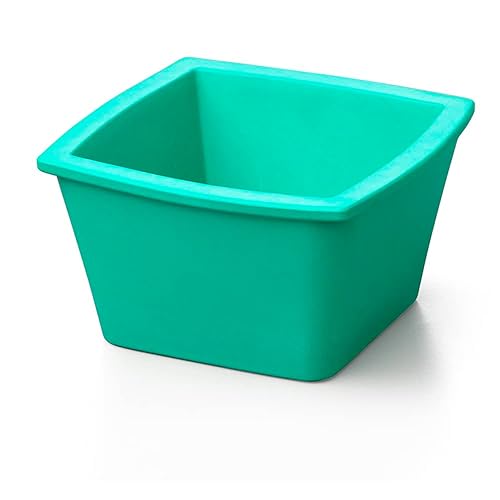 Vista 23 de Bandeja de hielo azul extra pequeña – Soporte para hielo de 1 litro – Recipiente de hielo apilable, ligero y a prueba de fugas – Contenedores