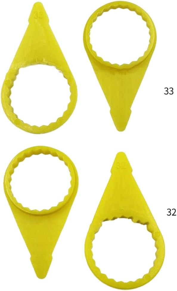 Ldabrye 200Pcs Loose Wheel Lugs Nut for 32mm 33mm Nut HighsVisibility Yellow Wheel Check