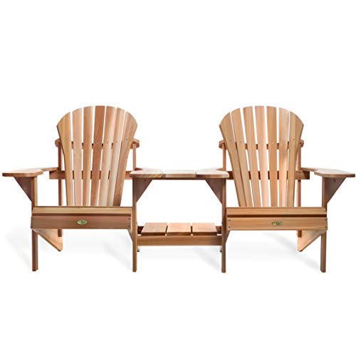 All Things Cedar Tt36 Adirondack Outdoor Side By Side Tete-A-Tete #TOP1