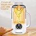 8-in-1 Nut Milk Maker, 40oz Blender Homemade Almond, Oat, Soy, Coconut milk, Juice & Soup, Electric Bean Milk Machine with Delay Start/Auto-Clean/Boil Water/Keep Warm, White