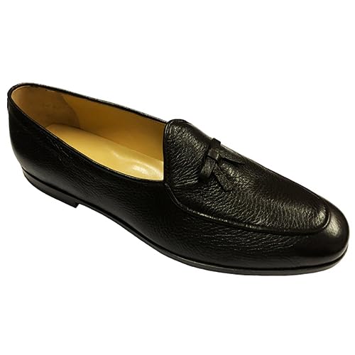 Mocasín de hombre de piel de ciervo marrón talla 45 zapatos cómodos de vestir para caballero
