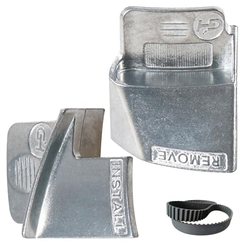 HONGLINSONG - 2 PCS StretchBelt Remover & Installer Tool Set Serpentine Belt Tools, Metal Belts Remover, Ribbed Drive Belt Removal Installation Aid Tool for Car Truck Trolley Cart