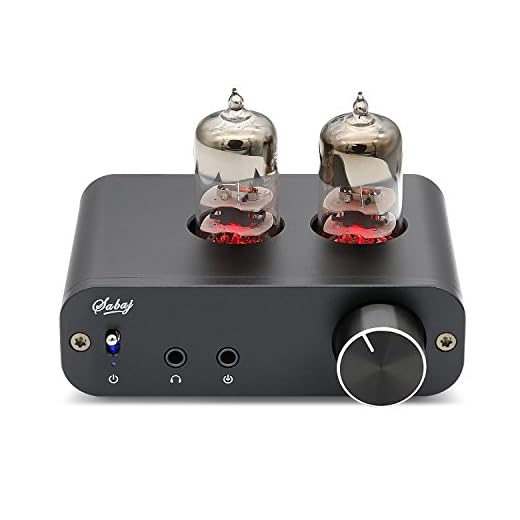Sabaj PHA3 Amplificatori per cuffie con tubo a vuoto 2X6J9 Amplificatore stereo a basso rumore con messa a terra integrata Uscita audio per cuffie
