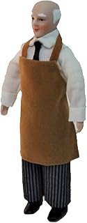 Melody Jane Dollhouse Working Man in Apron 1:12 Miniature Porcelain People