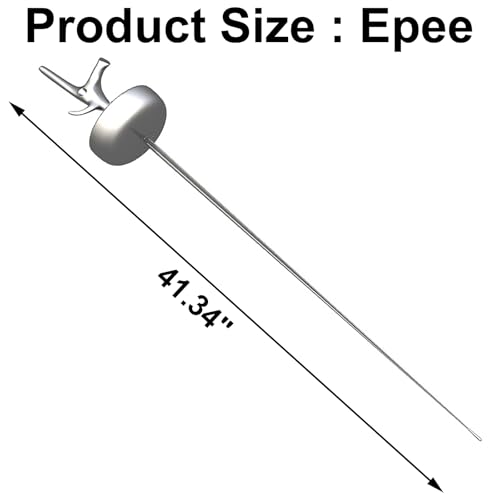 Fencing Epee Electric Sword Weapon, National Grade Electric Epee Sword with Handle Grip, Professional Complete Standard Epee Sword Gear for Fencer, 41.34" Blade Fencing Epee(Right Hand) by Boobysuu - Image 5