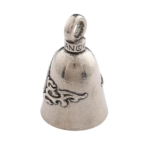Image of Guardian Bell Good Luck Bell w /Keyring & Black Velvet Bag | Motorcycle Bell | Lead-Free Pewter | Made in USA