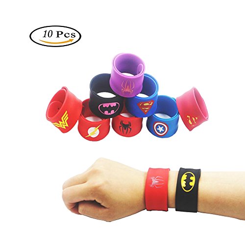 SouthStar Braccialetti per Bambini, Braccialetti Slap per Bambini Schiaffo Bracciali Regalino per Invitati alla Festa di Compleanno (Style1)