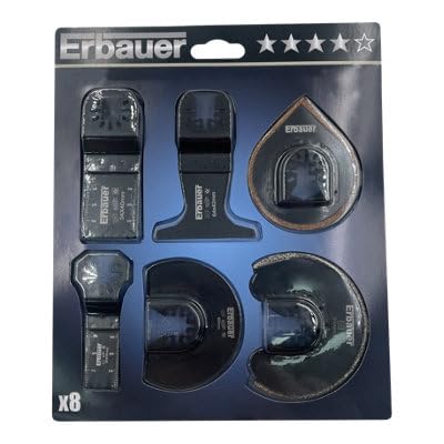 Erbauer kit découpe 8 outil multifonction MLT47582 lames polyvalentes