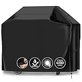 Grill Abdeckhaube Gasgrill Grillabdeckung Regendicht BBQ Abdeckung Cover Schutzhülle Haube Staubdicht Grill Abdeckplane Grillschutz (145*61*121CM)