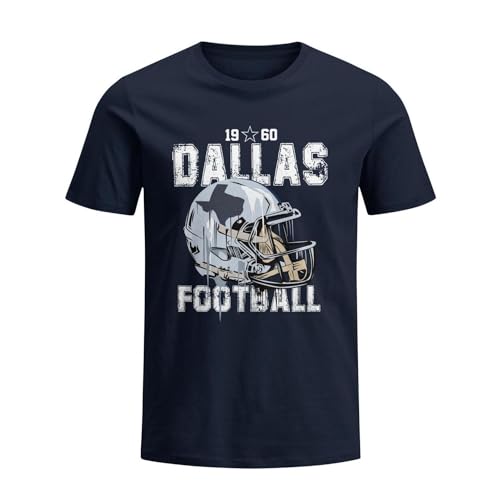 Generic Dallas Shirt for Men, Dallas Shirts, Football Fans Gameday Apparel., Medium, Helmet