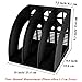 SAYEEC Magazine Holder Sturdy Binder Holder Desk File Sorter Plastic File Folder Organizer Stand Book Shelf Dividers Vertical Storage Rack Desktop Bookshelf Display Box for Office School Home (Black)