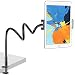 Nulaxy Tablet Holder, Flexible Gooseneck Tablet Stand Mount for iPad, iPhone, Samsung Galaxy Tabs, Amazon Kindle Fire HD and More 4.7-10.5" Devices, Good for Desk, Bed, Kitchen, Office-Black