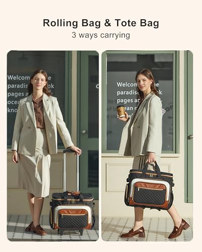 LOVEVOOK Rolling Teacher Bag