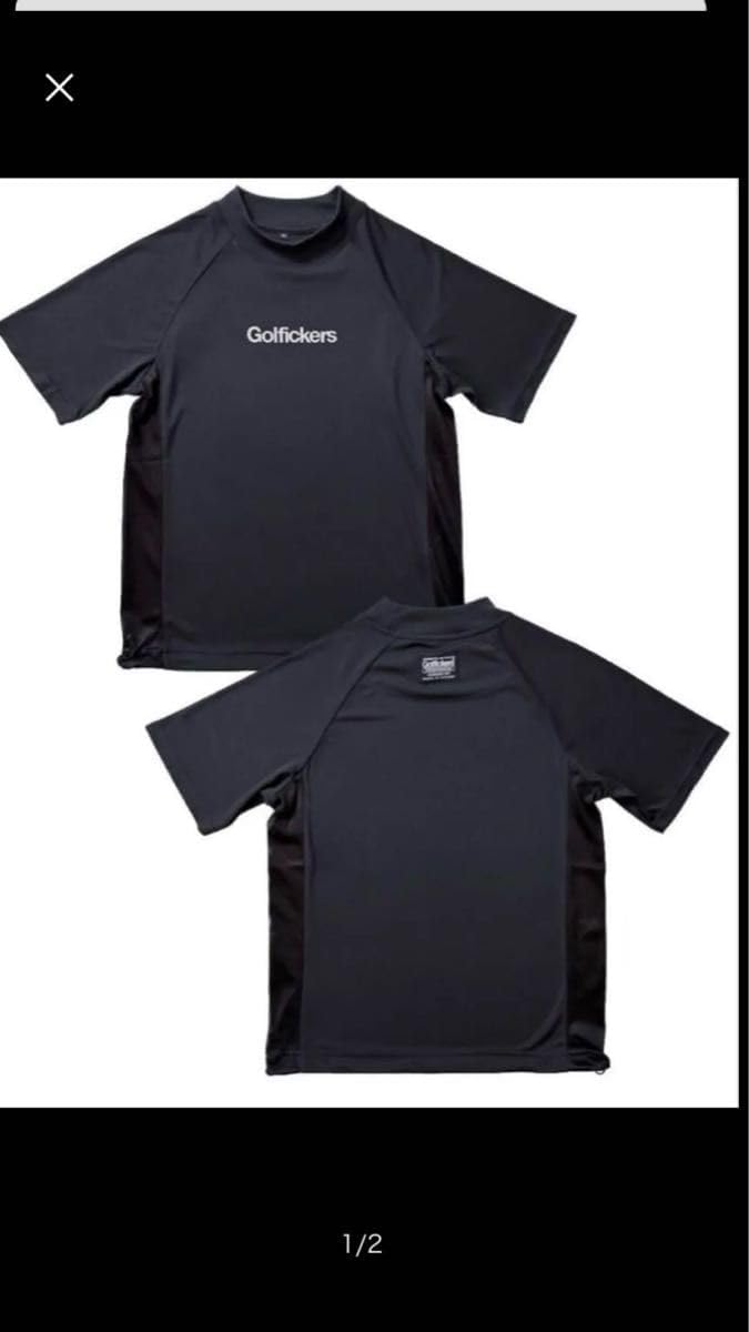 Golfickers モックネック M ブラック ゴルフィッカーズ