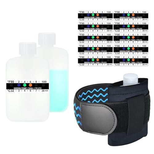 Urine Test Complete Kit - Smaller 3oz Translucent Empty Bottle, Non-Falling and Hi-Stretch Hidden Leg Strap, Urine Test Temperature Strips and Velour Lining Sample Bag, Urine Test Practice Kit at Home