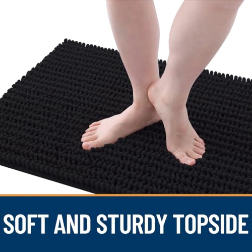 Image of OLANLY Dog Door Mat for Muddy Paws 40x32, Ultra-Absorbent Chenille Mud Mat