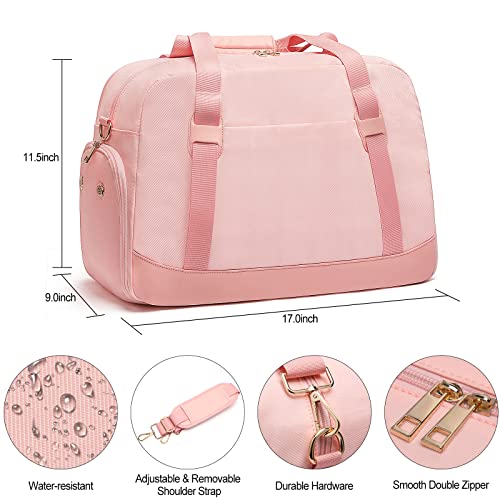 Sports Gym Bag For Women, Sport Duffle Workout Bags With Shoe Compartment & Wet Pocket, Small Womens Gym Bags #TOP5