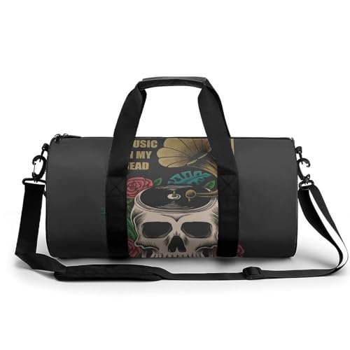 Sac de voyage crâne musique le duffel bag idéal pour le camping