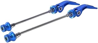 Eje de liberación rápida para bicicleta de montaña, diseño forjado CNC para mayor durabilidad (azul)