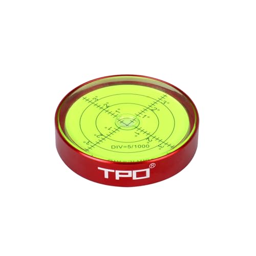 2.5'X0.55 Small Bubble Level for RV Level Bullseye Circular Level (Red)