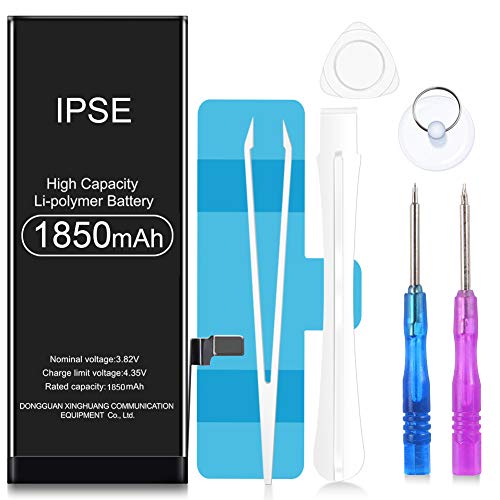 1850mah Battery for iPhone SE (Not Suitable for 5, 5S, 5C),Large Capacity, Polymer Lithium-ion Charging Cell, Equipped with A Full Set of Professional Maintenance Kits, Adhesives and Instructions