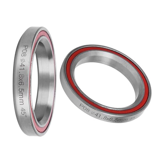 41.8mm Headset Bearings, 2PCS Heavy Duty Sealed Bicycle Bearings for Mountain Road Bikes, Double Sealed Bearings
