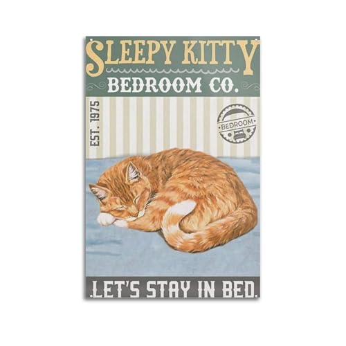 Décoration murale élégante avec ce poster sur toile rétro pour chambre