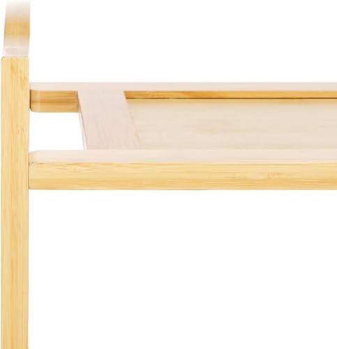 Miniatura 8 de SAFAVIEH Home Collection Home Collection Baretta Estante de almacenamiento de zapatos de bambú natural de 3 niveles