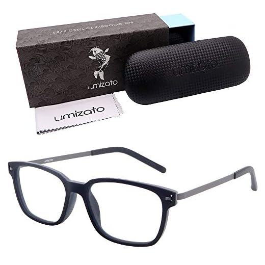 umizato Gaming Blue Light Glasses - Computer Screen Glasses for Men Women Teens, Slim, Featherlight and Comfortable - Made for All Day Wear at Work, Bluelight Light Sensitivity Glasses (PICTOR Black)