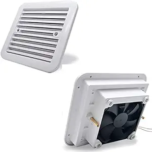 MACHSWON 12V Cooling Exhaust Fan Air Vent Ventilation for Motorhome RV Caravan White