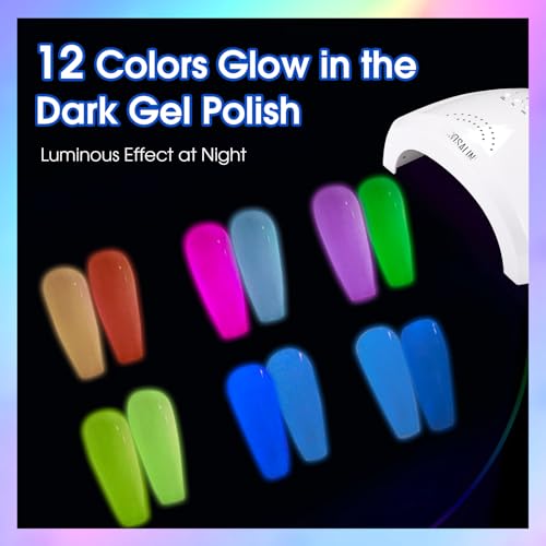Set de 12 Esmaltes en Gel ROSALIND Fluorescentes miniatura 4