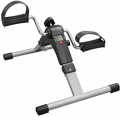 Mini Bicicleta Ergométrica Dobrável para Pernas e Braços – Exercitador Portátil com Resistência Ajustável e Tela LCD – Fisioterapia e Reabilitação