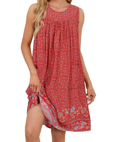 Robe d'été légère avec poches pour éviter de porter un sac