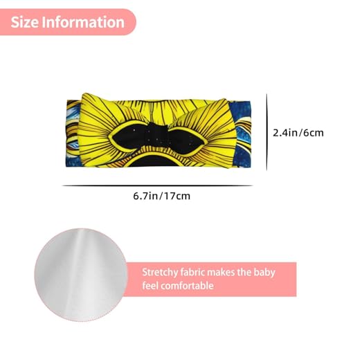 Cartoon Heart Sun Baby Bow Headband, Soft Baby Bow Hair Accessory For Newborn Babies, *Toddlers, Kids.3