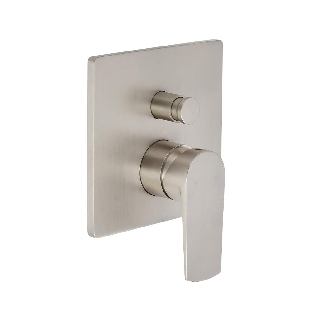 Milano Hunston 2 Outlet Manual Mixer Shower Valve - Brushed Nickel
