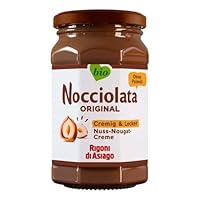 Rigoni di Asiago - Nocciolata - 1x 250g, Nuss Nougat Creme, Haselnusscreme ohne Palmöl, Nuss Nougat Creme ohne Palmöl, Leckerer Brotaufstrich