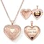 10.heart rose gold flower