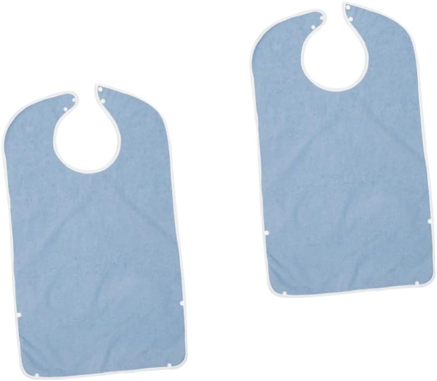 2pcs Adult Bib for Elderly Washable Saliva Towel Practical Feeding Apron for Meals and Messy Projects for Optimal Coverage