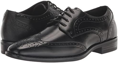 STACY ADAMS Boy's Kaine Wingtip Oxford, Black, 3 Big Kid | Image 6