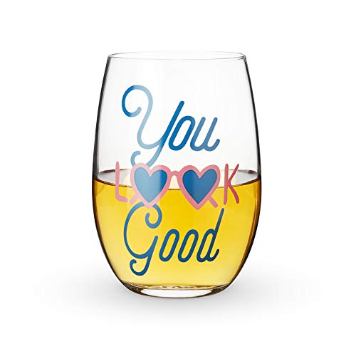 Blush You Look Good Stemless Wine Glass, One