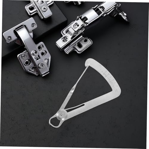 Calibrador interior de calibre mecánico GLEAVI de acero inoxidable, juego de 2 piezas para joyería con calibrador triangular para medición interna y de espesor miniatura 4